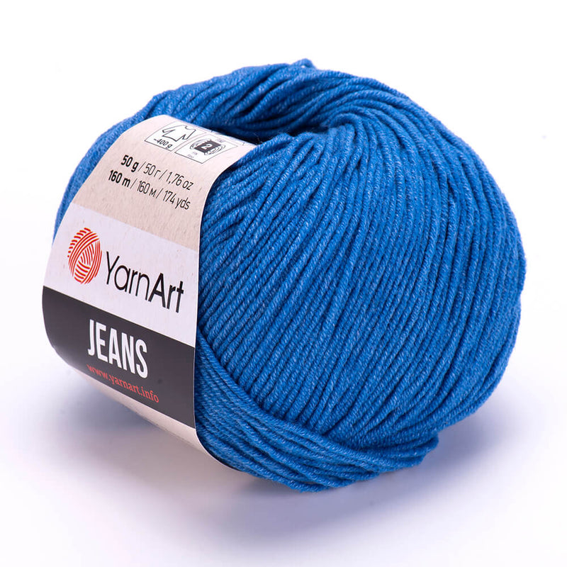 Yarn Art 5 Ball (Skeins) YarnArt Jeans Yarn, 55% cotton 45% Polyacrylic, 50  g (176 oz), 160 m (174 yds), Yarn Weight: 2 : Fine-Sport, cla